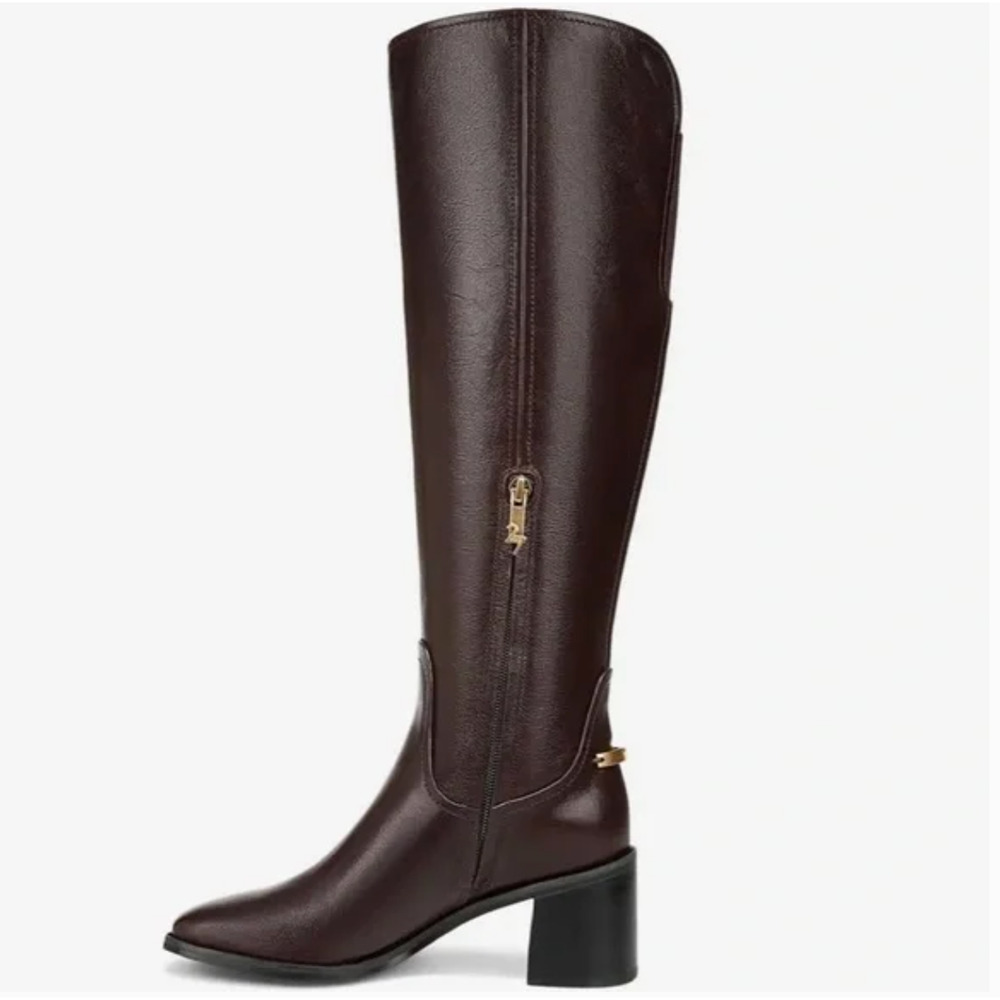 Naturalizer 27 Edit Edda Over The Knee Wide Calf Boot 7.5 Brown NWOT OTK Heel - Picture 3 of 7